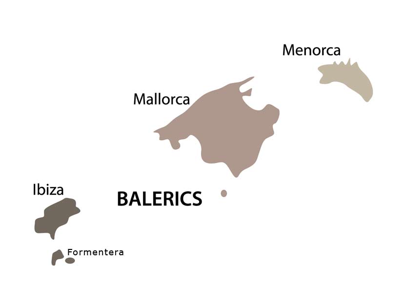 5thgradersagustindearguelles Social Science Unit 1 The Birth Of Spain   Map Balearic Islands 