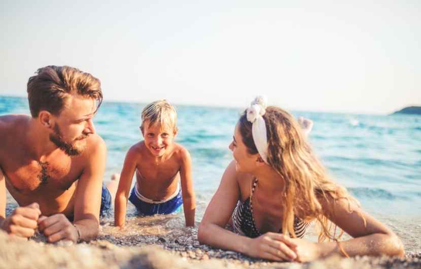 Family on a Tenerife Beach