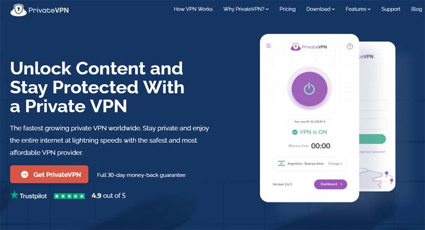 PrivateVPN Spain