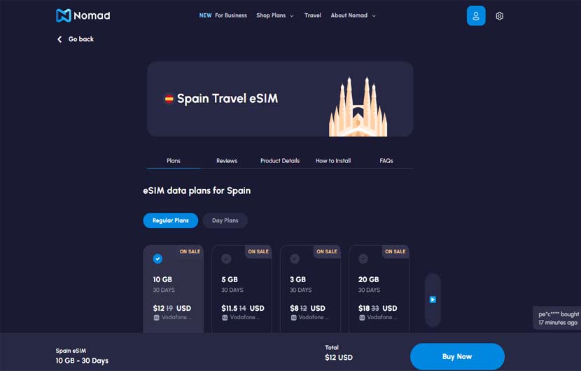 Nomad eSim Cards