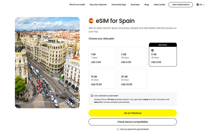 Saily eSim Prices